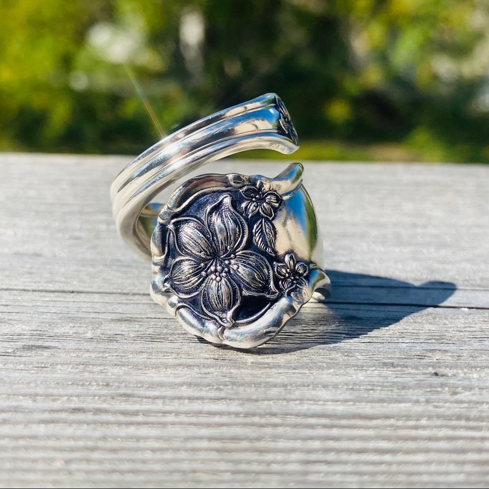 Silver Spoon Ring, “Orange Blossom” 1910